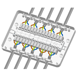 Surewire SW7ML-MF 7 way Pre-wired Multi Light and Switch Juntion Box (Sure Wire)