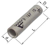 Elpress Through Connectors Copper Tube Cu with partition 10-400 mm
