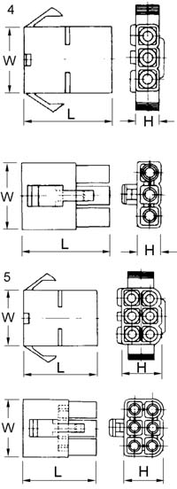 Elpress Terminal Connector blocks for sockets and bullets