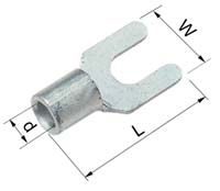 Elpress Un-insulated Fork terminals 0,25-10 mm