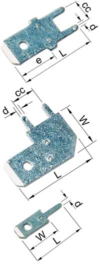 Elpress Un-insulated Tabs Terminals for Soldering