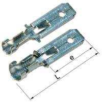 Elpress Un-insulated Tabs Terminals with locking lip